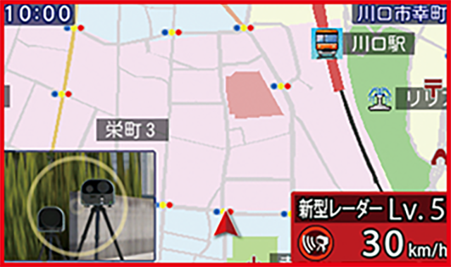 レーダー光を用いたオービス